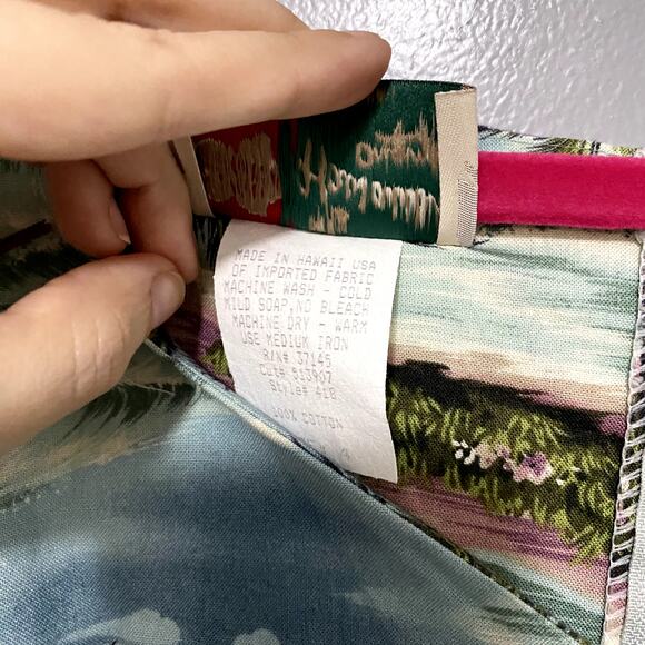 Vintage The Hawaiian Original Blue Tropical Beach Sleeveless Shift Dress 4 - Picture 3 of 8